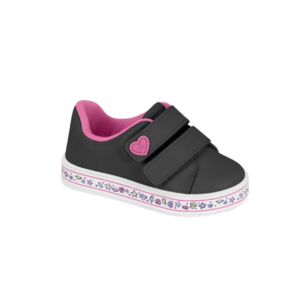 Tênis Molekinha Baby 2 Velcros Preto 2131.1235