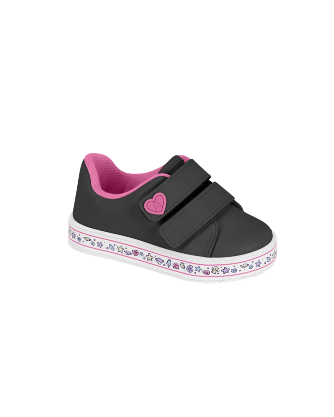 Tênis Molekinha Baby 2 Velcros Preto 2131.1235
