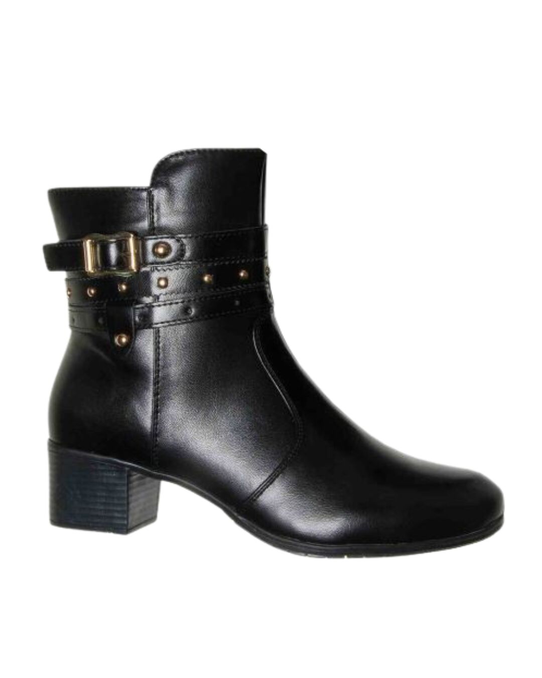 Bota Mooncity Salto Baixo 72301 Preta