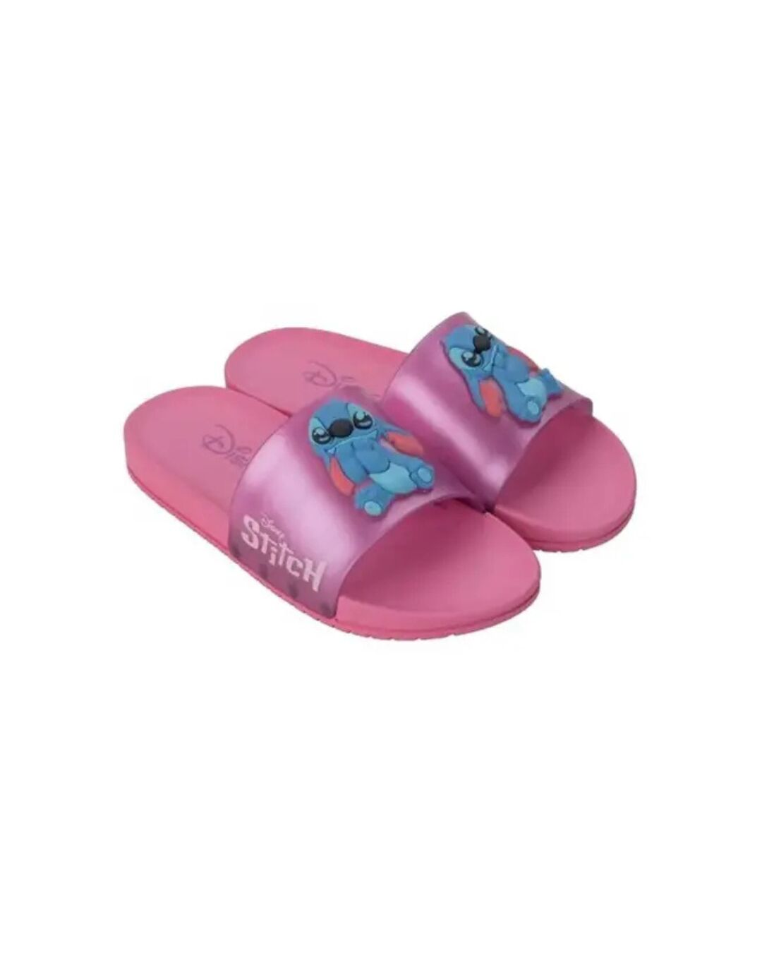 Chinelo Slide Infantil Stitch Grendene Rosa Glitter 22994