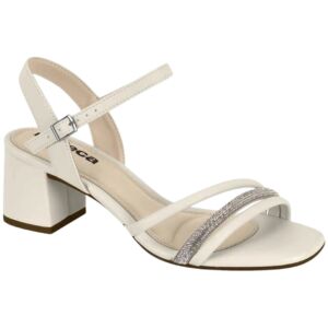 Sandália Feminina Moleca Salto Bloco 3 Tiras com Strass 5496.113
