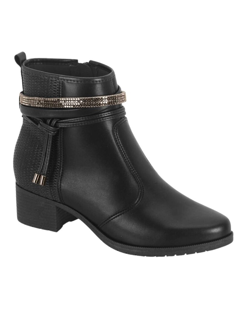 Bota Moleca Salto Bloco Preto 5346.103
