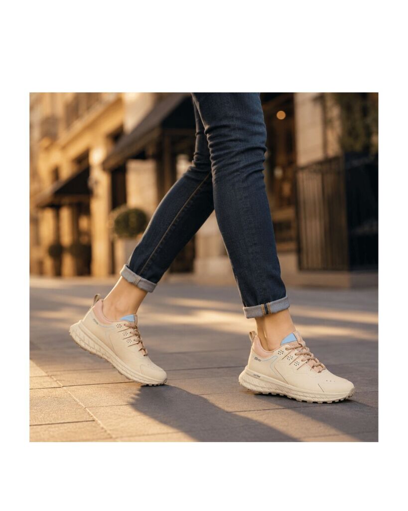 Tênis Feminino Confortável Actvitta Esportivo Adventure Cadarço Off White