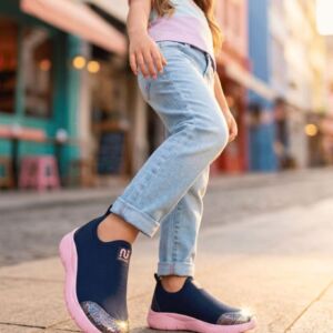 Tênis Infantil Menina Confortável Novopé 80001016 Slip On Glitter