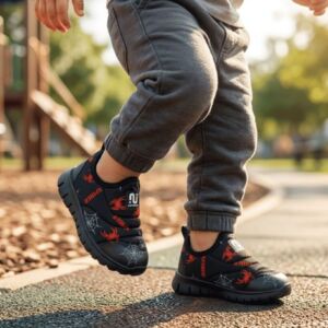 Tênis Bebê Menino Novopé 10001283 Slip On Marinho e Aranha Spider Confortável